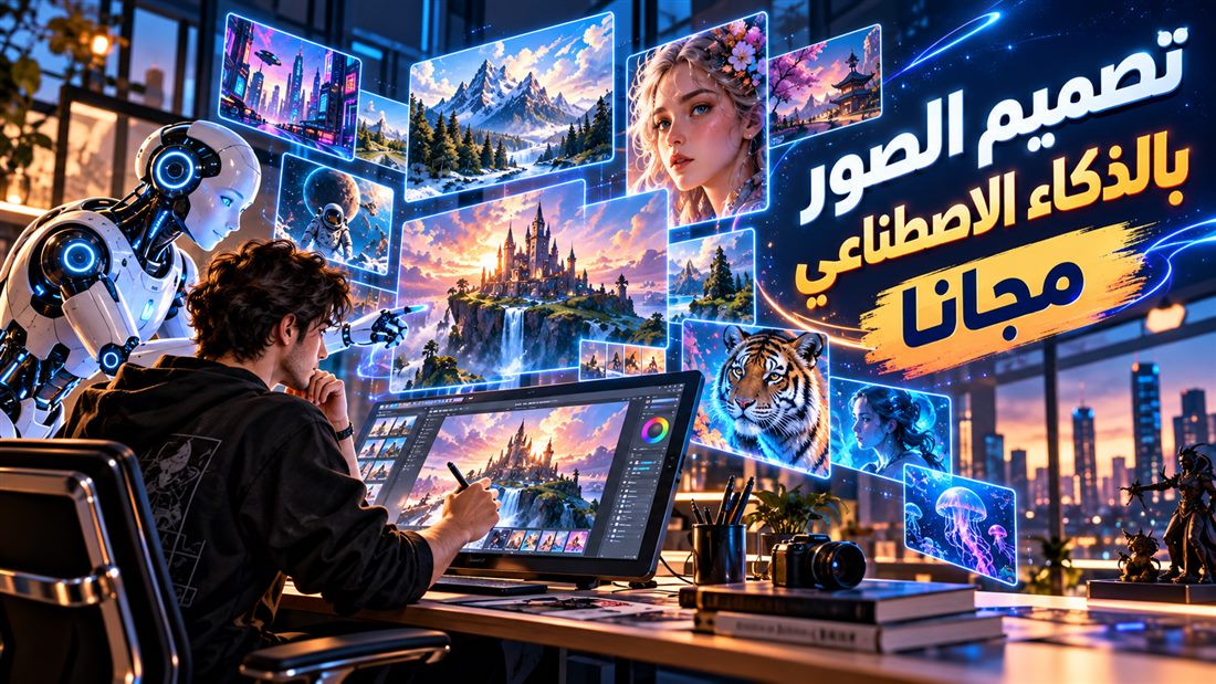 انشاء صور بالذكاء الاصطناعي — نموذج لوصف تفصيلي والنتيجة بتاعته