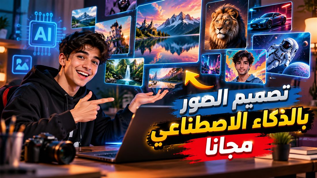 انشاء صورة بالذكاء الاصطناعي بستايل مختلف من نفس الأداة المجانية